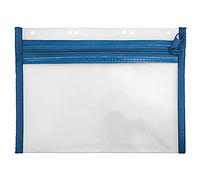 VELOFLEX 4350050 - Pochette porte-documents avec fermeture à glissière, 1 pièce, DIN A5, classé, bleu, VELOBAG XXS, pochette avec fermeture à glissière