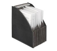 VELOFLEX - Porte-revues à compartiments DIN A4 avec 23 compartiments, noir
