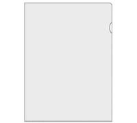 Veloflex 4555000 Lot de 100 pochettes de classement DIN A5 en PVC rigide de qualité supérieure à droite et en haut Ouverture