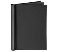 VELOFLEX 4944380 Velocolor Attache-serrage, format A4, avec structure en lin, capacité max. 150 feuilles, noir, 1 pièce