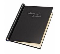 Veloflex 4944900-cahier relié avec relief et boissons speißen, format a4, noir