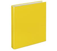 VELOFLEX - Classeur à anneaux Basic DIN A4, 2 anneaux de 25 mm, jaune | Avec mécanisme à 2 anneaux, remplissage 25 mm pour env. 250 feuilles 80 g/m², rechargeable pour documents DIN A4