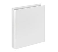 VELOFLEX - Classeur à anneaux Basic DIN A5, mécanisme à 4 anneaux, blanc | Remplissage 25 mm pour environ 250 feuilles de 80 g/m², rechargeable, pour l'école, le bureau et le télétravail