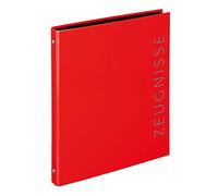 VELOFLEX - Classeur à anneaux bulletins VELOCOLOR A4, 4 anneaux, rouge