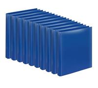 VELOFLEX - Classeur présentation VELODUR A4 à 4 anneaux, bleu, lot de 10