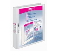 VELOFLEX - Classeur Velodur A4, mécanisme à 4 anneaux en D, blanc