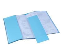 VELOFLEX - Fiche de vocabulaire DIN A5 en PVC, transparente | Pochette pour cahiers de vocabulaire, languettes de couverture amovibles, rabats intérieurs, facilite l'apprentissage