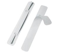 VELOFLEX - Mécanisme de reliure autocollant 150 x 20 mm, blanc | 100 % plastique PP, languette de fixation en métal, 100 pièces, laqué blanc, pour le classement de documents