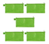 VELOFLEX - Pochette documents Long fermeture à glissière, verte, lot de 5