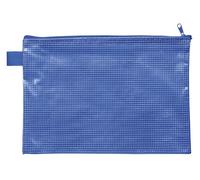 VELOFLEX - Pochette pour documents A5 avec fermeture à glissière, bleue