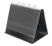 Veloflex Tischflipchart 4132280 DIN A3 quer 4Ringe 10Hüllen schwarz
