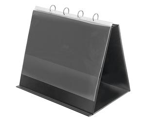 Veloflex Tischflipchart 4132280 DIN A3 quer 4Ringe 10Hüllen schwarz