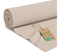 Velours côtelé au metre ameublement 5 m x 140 cm Tissus Revêtement pour Canapé Fauteuil Chaise Housse et Coussin Décoration Tapissier Résistant Oeko-Tex Beige
