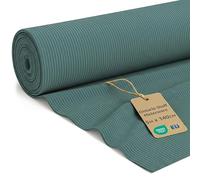 Velours côtelé au metre ameublement 5 m x 140 cm Tissus Revêtement pour Canapé Fauteuil Chaise Housse et Coussin Décoration Tapissier Résistant Oeko-Tex Turquoise