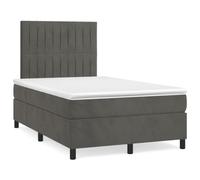 Velours doux Tête de lit réglable Modèle standard Gris 120x190 cm