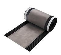 Veltec Closoir de faîtage, Bande d'arête de toit, 300 mm x 5 m, Noir | Rouleau d'arête de toit, Epis de faîtage enroulé, aluminium + non-tissé, perméable à la vapeur, bandes adhésives en butyle