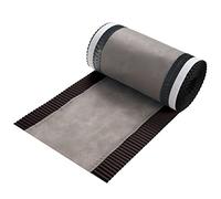 veltec Closoir de faîtage Bande d'arête de toit Rouleau d'arête de toit Epis de faîtage enroulé 300 mm x 5 m (Marron)