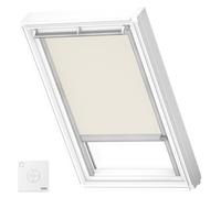 VELUX Original Store Occultant à Énergie Solaire, CK01, Beige Clair, Cadre Argenté