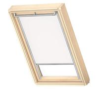 VELUX Original Store Occultant, Cadre Argenté, MK04, Blanc