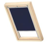 VELUX Original Store Occultant (DKL), Cadre Argenté, CK04, Bleu Foncé | Certifié Standard 100 par OEKO-TEX®, réglage fluide