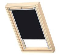 VELUX Original Store Occultant (DKL), Cadre Argenté, CK04, Noir | Certifié Standard 100 par OEKO-TEX®, réglage fluide