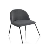 VELVO - Chaise rembourrée Gris