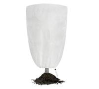 Velway Housse Hivernage Plante Exterieur 80x100cm - 80g/m² Voile d’Hivernage avec Fermeture Éclair et Cordon, Réutilisable Protection Contre Le Froid et Le Gel pour Arbustes et Palmiers