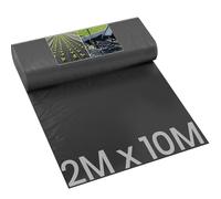 Velway Toile de Paillage 50g/m² 2x10m - Tissu Non Tissé Géotextile Anti Mauvaises Herbes, Perméable à l’Eau, Résistant aux UV, Format Plié pour Potager Jardin et Aménagement