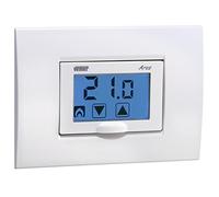 Vemer Écran tactile Termostato VE458600 Termostato avec alimentation par batterie Regolazione Della Tempéra ambitieuse en damenté riscaldamenté rouge VEMER VE458600 couleur bianco indicazione di batterie scarica Blocco tastiera con con de passe par luogo. Hi pubblici