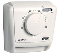 VEMER VE023800 KLIMA SW - Thermostat d'ambiance Mécanique avec Bouton, Fonction Chauffage et de Refroidissement + Sélecteur été/hiver, Blanc
