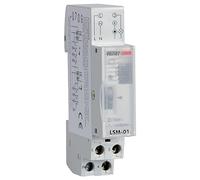 VEMER VE073300 LSM-01 - Interrupteur Lumières Escaliers, Minuterie Électromécanique sur 1 Module DIN, 230 V AC, 1 Relais 16 A, Gris