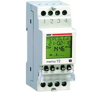 Vemer ve342200 Interrupteur horaire numérique Memo dW avec IR, Gris Clair Gris G