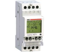VEMER VE344800 MEMO AST1 - Minuterie Crépusculaire Astronomique, Interrupteur avec Interface NFC, Installation sur rail DIN, 1 Canal, Blanc