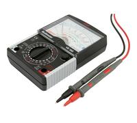 VEMER VE368700 VE 382: Testeur Électricien Analogique Portable, Multimètre AC/DC pour Tension, Courant, Résistance, Transistor, Diodes, Batteries, Noir