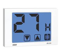 VEMER VE476800 AKUOS - Hygrostat Mural à écran Tactile Numérique, Alimentation 230V, Blanc