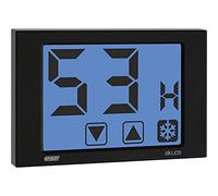 VEMER VE477600 AKUOS - Hygrostat Mural à écran Tactile Numérique, Alimentation 230V, Noir
