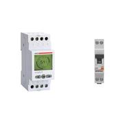 VEMER VE512000 Simply-D - Minuterie Programmable Numérique, Interrupteur Horaire & DEBFLEX - DISJONCTEUR 3KA PH+N 2A - Modulaires - Gamme modulaire - Disjoncteurs - 707501