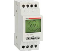 Vemer ve513800 interrupteur horaire numérique simply-w, gris clair