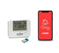 VEMER VE715900 THERMO GSM - Thermostat Mural GSM avec Contrôle APP, Alimentation 230V, Blanc