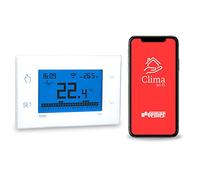VEMER VE772000 TUO WIFI - Thermostat Connecté WiFi, Programmable Commande Via App Smartphone, Alimentation 230V, Blanc