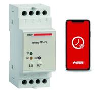 VEMER VE780700 MEMO WIFI - Interrupteur Connecté Horaire Astronomique, Minuteur WiFi Contrôlable depuis Smartphone via APP disponible sur IOS et Android, Installation sur Rail DIN, Blanc
