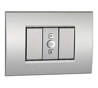 VEMER VE781200 REGLE - Régulateur variateur pour le contrôle de l'intensité lumineuse des lumières, installation sur boîte à encastrer (1 module occupé), argent