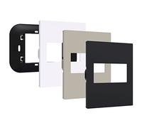 VEMER VE786500 Now iRide/AROS Kit ClickON Living Now Bticino Compatible avec Chronothermostat iRide et Thermostat Aros de Vemer, Frontalins Couleur Blanc, Noir et Sable