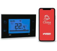 VEMER VE793800 TUO WIFI LITE - Thermostat intelligent WiFi, thermostat d'ambiance WLAN numérique programmable avec écran LCD, pour chauffage au sol électrique, contrôle du chauffage via application, n