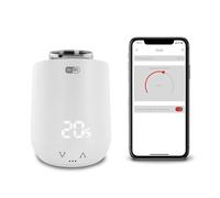 VEMER VE798100 THERMOPRO WIFI - Tête Thermostatique Connectée WiFi, Robinet Thermostatique Radiateur et Intelligente, Alimentation par Pile, Blanc