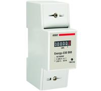 VEMER VE799000 ENERGY 230 D80 - Compteur d’Énergie Électrique Monophasé Rail DIN 2 Modules, Mesureur de Consommation Électrique, Courant Max 80A, Alimentation 230V, Blanc