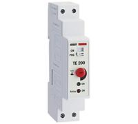 VEMER VJ79720000 TE-200 - Minuterie électronique d'éclairage d'escalier, Interrupteur avec Installation sur Barre DIN, Blanc