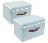 Vendos85 Boîtes de rangement pliables - Gris foncé