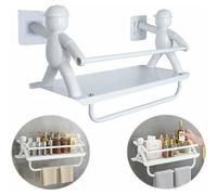 Vendos85 Étagère flottante salle de bain - Blanc