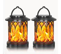 Vendos85 Lanterne Solaire Blanche 4 en 1 Effet Flamme
